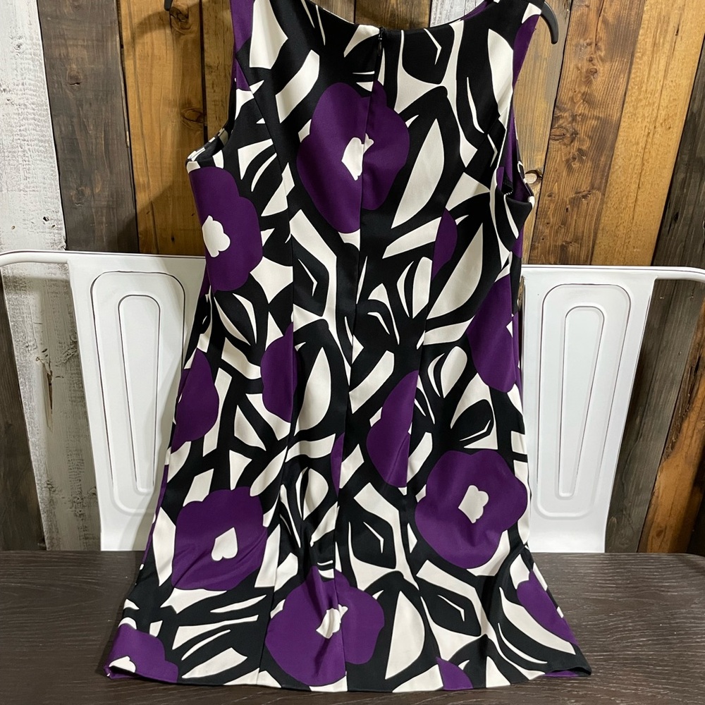I.N. Studio Black and White A-line Halter Mini Dress